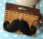 Moustache Luggage Tag