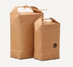Food grade 2.5kg 5kg custom craft paper bag packaging rice
